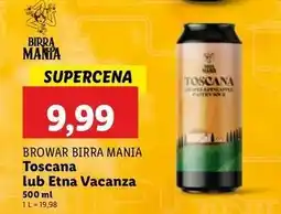 Lidl Piwo etna vacanza Birra Mania oferta