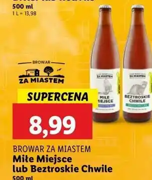 Lidl Piwo beztroskie chwile Browar Za Miastem oferta