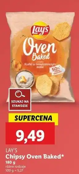 Lidl Chipsy kurki w śmietanowym sosie Lay's Oven Baked (Prosto Z Pieca) oferta