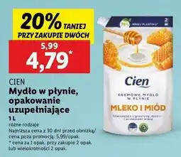 Lidl Mydło w płynie mleko i miód Cien oferta