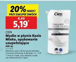 Lidl Mydło w płynie kozie mleko Cien oferta