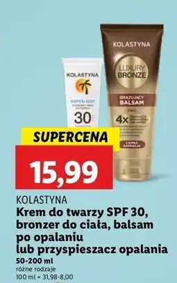 Lidl Przyśpieszacz opalania Kolastyna Protect Beauty oferta