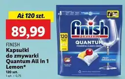Lidl Kapsułki do zmywarki lemon Finish Quantum oferta