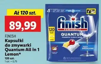 Lidl Kapsułki do zmywarki lemon Finish Quantum oferta