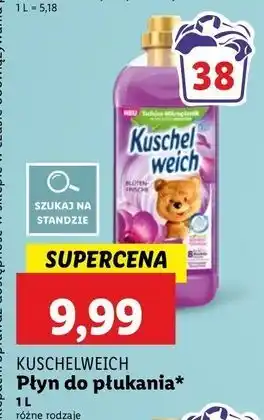 Lidl Płyn do płukania różowy Kuschelweich oferta