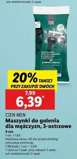 Lidl Maszynka do golenia Cien Men oferta