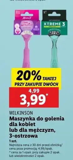 Lidl Maszynki do golenia cherry blossom Wilkinson My Intuition Comfort oferta