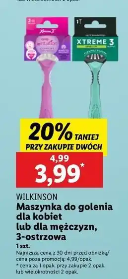 Lidl Maszynki do golenia cherry blossom Wilkinson My Intuition Comfort oferta