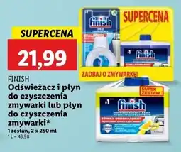 Lidl Zestaw odświeżacz do zmywarki + płyn czyszczenia 250 ml Finish Professional oferta