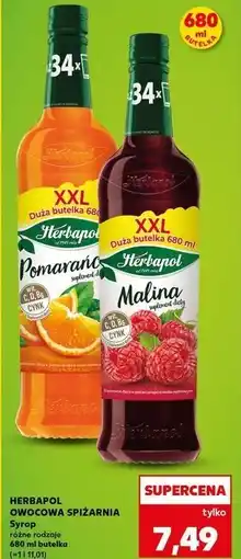 Kaufland Syrop malina Herbapol oferta