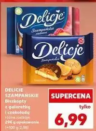 Kaufland Ciastka z galaretką malinową Delicje Szampańskie oferta