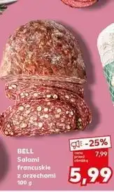 Kaufland Salami francuskie z orzechami laskowymi Bell Polska oferta