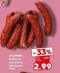 Kaufland Kiełbasa myśliwska Olewnik oferta