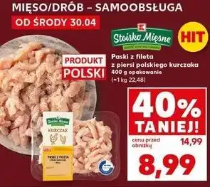 Kaufland Paski z fileta piersi kurczaka Stoisko Mięsne oferta