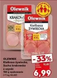 Kaufland Kiełbasa krakowska sucha z szynki Olewnik oferta