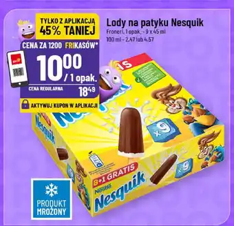 Polomarket Lody na patyku Nesquik Froneri oferta