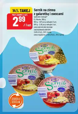 Polomarket Sernik na zimno z galaretką i owocami 160g El-Marko oferta