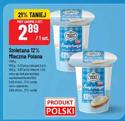 Polomarket Śmietana 12% Mleczna Polana 400g oferta