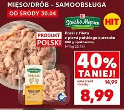 Kaufland Paski z fileta z piersi kurczaka Stoisko mięsne oferta