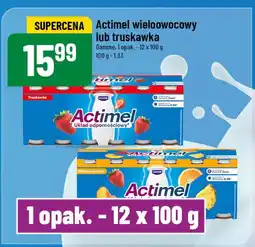 Polomarket Actimel truskawka 12x100g Danone oferta