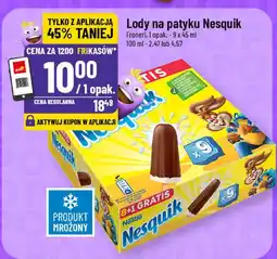 Polomarket Lody na patyku Nesquik 9x45ml oferta