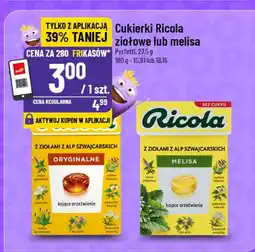 Polomarket Cukierki Ricola ziołowe lub melisa 75g Perfetti oferta