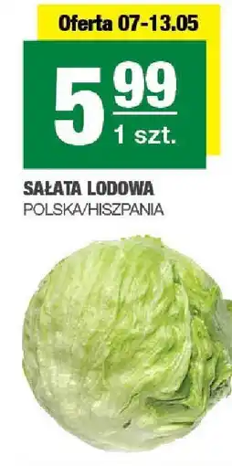 Spar Sałata lodowa Polska/Hiszpania 1szt. SPAR oferta
