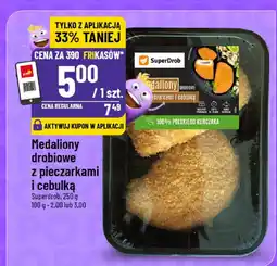Polomarket Medaliony drobiowe z pieczarkami i cebulą SuperDrob 250g oferta