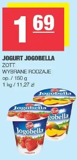 Spar Jogurt Jogobella Zott wybrane rodzaje 150g oferta
