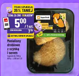 Polomarket Medaliony drobiowe z szynką i serem SuperDrob 250g oferta