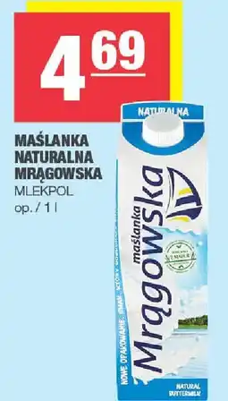 Spar Maślanka naturalna Mrągowska Mlekpol 1l oferta