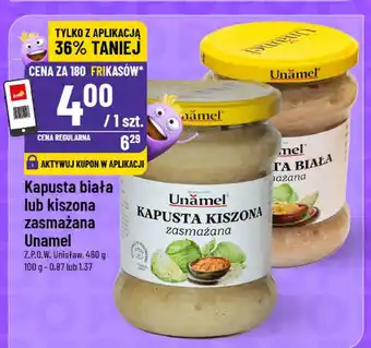 Polomarket Kapusta biała lub kiszona zasmażana Unamel 460g oferta