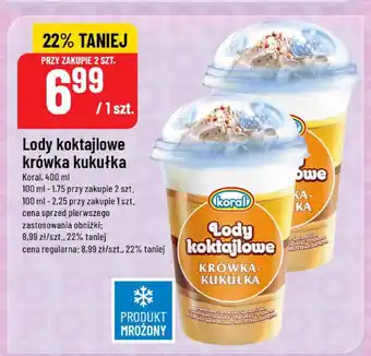 Polomarket Lody koktajlowe krówka kukułka Koral oferta