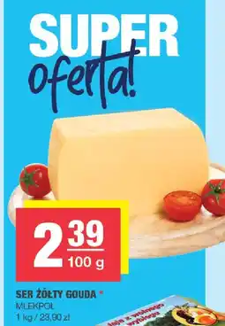 Spar Ser żółty Gouda Mlekpol 100g oferta