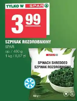 Spar Szpinak rozdrobniony Spar oferta