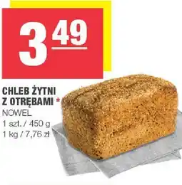 Spar Chleb żytni z otrębami 1 szt. Nowel oferta