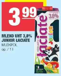Spar Mleko UHT 3,8% junior łaciate Mlekpol oferta