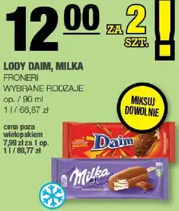 Spar Lody Daim, Milka Froneri oferta