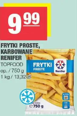 Spar Frytki proste Renifer 750g TopFood oferta