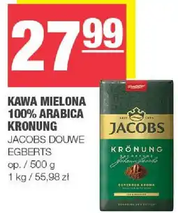 Spar Kawa mielona 100% Arabica Kronung 500g Jacobs Douwe Egberts oferta