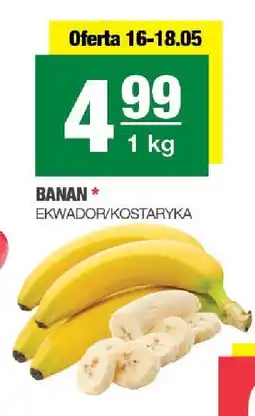 Spar Banan 1kg Ekwador/Kostaryka oferta