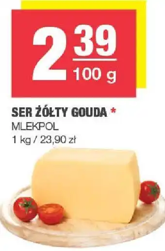 Spar Ser żółty Gouda 100g Mlekpol oferta