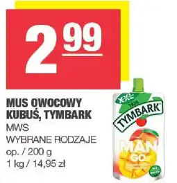 Spar Mus owocowy Kubuś, Tymbark 200g MWS oferta