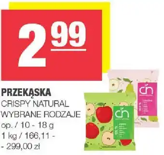 Spar Przekąska Crispy Natural 10-18g oferta