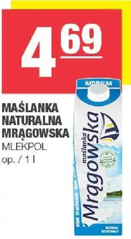 Spar Maślanka naturalna Mrągowska 1l Mlekpol oferta