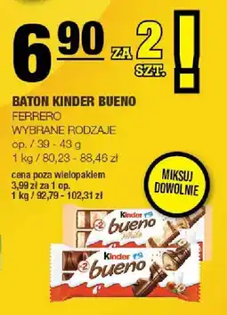 Spar Baton Kinder Bueno Ferrero 39-43g oferta