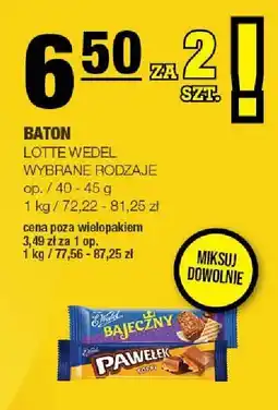 Spar Baton Lotte Wedel 40-45g oferta