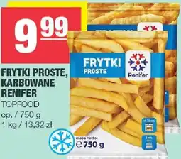 Spar Frytki proste, karbowane Renifer 750g Topfood oferta