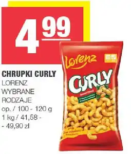 Spar Chrupki Curly 100-120g Lorenz oferta