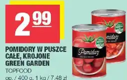 Spar Pomidory w puszce całe, krojone Green Garden 400g Topfood oferta
